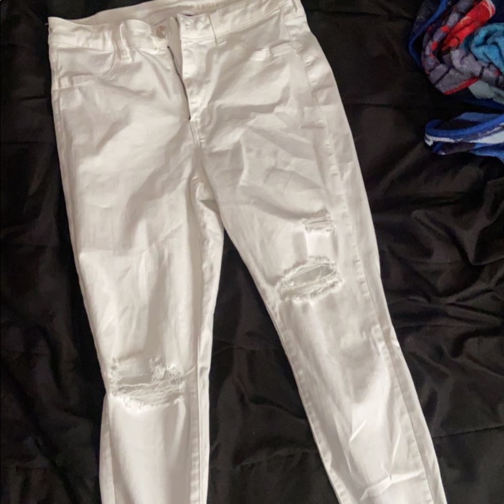 white american eagle jeans, size 14, worn twice